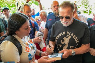 Arnold Schwarzenegger besucht Heimatgemeinde in der Steiermark, ?sterreich, Europa, Arnold Schwarzenegger, Hollywood-Sta-stock-foto