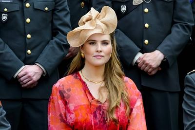 King presents standard to the Princess Catharina-Amalia Hussar Regiment, Amersfoort, The Netherlands-stock-foto