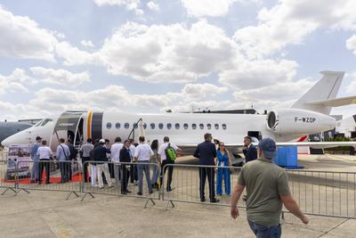 View of International Paris Air Show (SIAE).-stock-foto