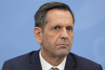 Pressekonferenz mit Bundeskanzler Merz nach der Ministerpraesidentenkonferenz (MPK)-stock-foto