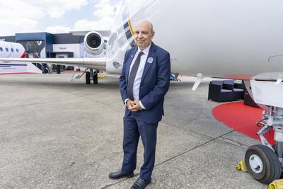 View of International Paris Air Show (SIAE).-stock-foto