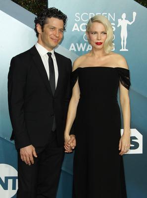 19 January 2020 - Los Angeles, California - Thomas Kail, Michelle Williams. 26th Annual Screen Actors Guild Awards held-stock-photo