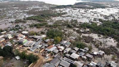 Rain causes problems again in the metropolitan region of Porto Alegre, in Rio Grande do Sul-stock-photo