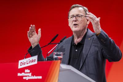 Bodo Ramelow Parteitag DIE LINKE-stock-foto