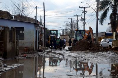 Rain causes problems again in the metropolitan region of Porto Alegre, in Rio Grande do Sul-stock-photo