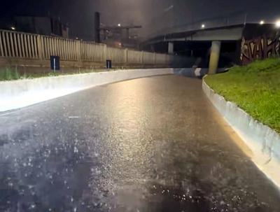 Rain causes problems again in the metropolitan region of Porto Alegre, in Rio Grande do Sul-stock-photo