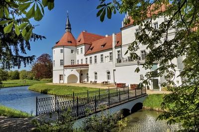 Wasserschloss F?rstlich Drehna-stock-foto
