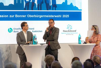 Bonner OB Kandidaten zur Kommunalwahl 2025 - 18.06.2025-stock-foto
