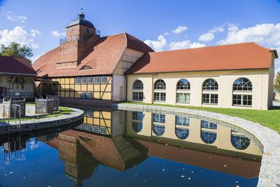 Peitz Hütten- und Fischereimuseum Peitz, niedersorbisch Picnjo, ist eine Stadt im Landkreis Spree-Neiße in Brandenburg.-stock-photo