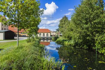 Peitz Hütten- und Fischereimuseum Peitz, niedersorbisch Picnjo, ist eine Stadt im Landkreis Spree-Neiße in Brandenburg.-stock-photo