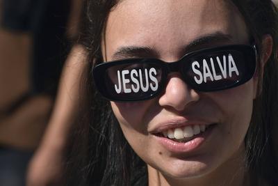 Marcha para Jesus em S?o Paulo-stock-foto