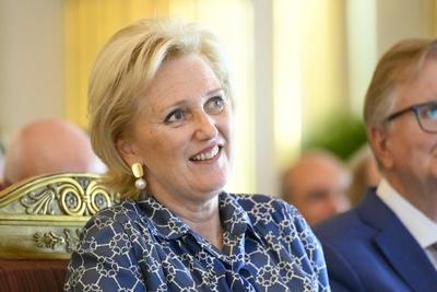 Princes Astrid Attends The Queen Elisabeth Medical Foundation's Academic Session-stock-foto