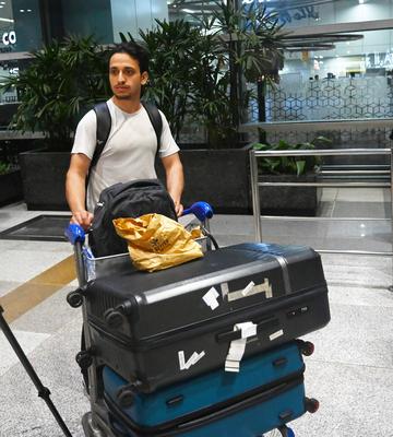 Operation Sindhu Indian Students Evacuated From Iran Arrive At Delhi Airport-stock-foto