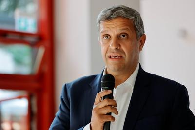Raed Saleh, Kreisvorsitzender der SPD-Spandau, MdA und Fraktionsvorsitzender der SPD Fraktion, Deutschland, Berlin, SPD-stock-foto
