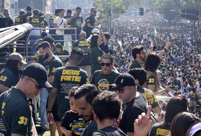 Marcha para Jesus em S?o Paulo-stock-foto