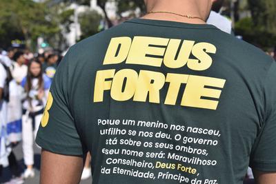 Marcha para Jesus em S?o Paulo-stock-foto