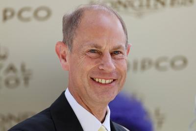 Royal Ascot, Portrait of Prince Edward, Duke of Edinburgh-stock-photo