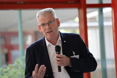 Helmut Kleebank (MdB). Deutschland, Berlin, SPD Spandau und Forum Sozialer Klimaschutz der SPD Berlin laden ein: Spandau-stock-foto