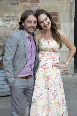 Mara Bergmann mit Ehemann Alexander Hoffmann-stock-foto