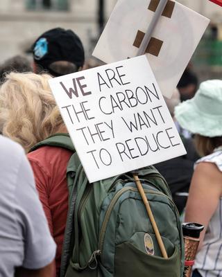 Chemtrails Protest-stock-foto