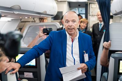 20.06.2025, Sch?nefeld,Brandenburg,Deutschland,GER,Flughafen BER Berlin Brandenburg Willy Brandt. Erstflug mit Air Trans-stock-photo