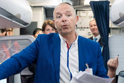 20.06.2025, Sch?nefeld,Brandenburg,Deutschland,GER,Flughafen BER Berlin Brandenburg Willy Brandt. Erstflug mit Air Trans-stock-photo