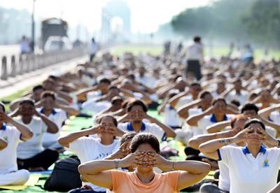 International Yoga Day 2025-stock-foto