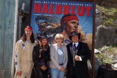 Fotoprobe Das Halbblut, Karl May Festspiele 2025-stock-photo
