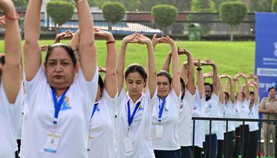 International Yoga Day 2025-stock-foto