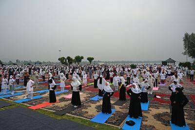 International Yoga Day 2025-stock-foto
