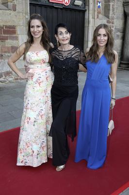 Mara Bergmann, Sibylle Nicolai, Jule G?lsdorf-stock-foto