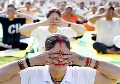 International Yoga Day 2025-stock-foto