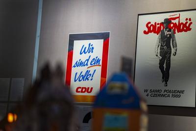 Ausstellung »Freiheit_Svoboda_Wolność. Eine unvollendete Geschichte.« im Hygiene-Museum Dresden-stock-foto