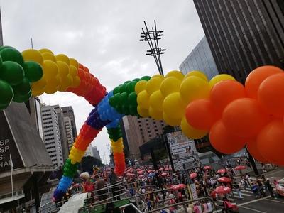 29th LGBT+ Pride Parade in Sao Paulo-stock-photo