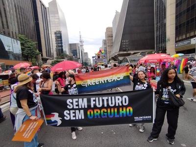 29th LGBT+ Pride Parade in Sao Paulo-stock-photo