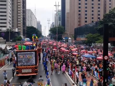29th LGBT+ Pride Parade in Sao Paulo-stock-photo