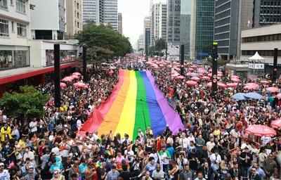 29th LGBT+ Pride Parade in Sao Paulo-stock-photo