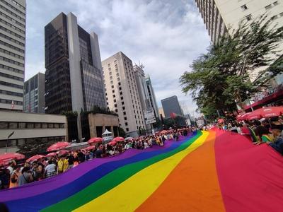 29th LGBT+ Pride Parade in Sao Paulo-stock-photo