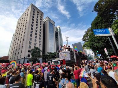 29th LGBT+ Pride Parade in Sao Paulo-stock-photo