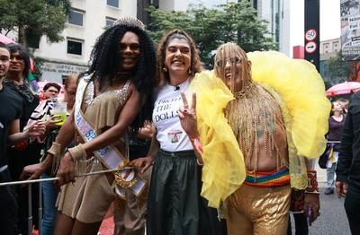 29th LGBT+ Pride Parade in Sao Paulo-stock-photo