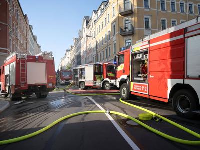 Dachstuhlbrand-stock-foto