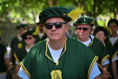 Merseburger Schlossfestspiele, Traditioneller Schlossfestumzug, Motto: 'Merseburg im Wandel der Zeit - Zwischen Aufstand, Herrschaft und Wissen',22.06.2025-stock-photo