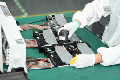 Lithium Battery Manufacturing in Nantong-stock-foto