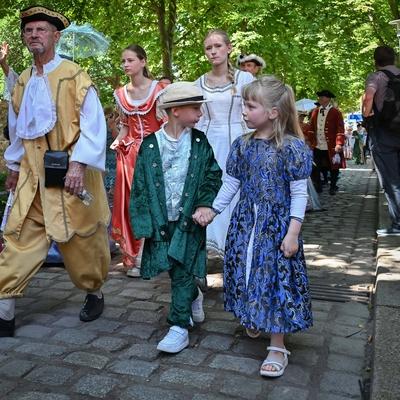 Merseburger Schlossfestspiele, Traditioneller Schlossfestumzug, Motto: 'Merseburg im Wandel der Zeit - Zwischen Aufstand, Herrschaft und Wissen',22.06.2025-stock-photo
