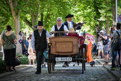 Merseburger Schlossfestspiele, Traditioneller Schlossfestumzug, Motto: 'Merseburg im Wandel der Zeit - Zwischen Aufstand, Herrschaft und Wissen',22.06.2025-stock-photo
