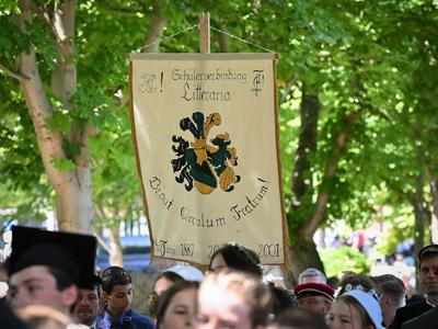 Merseburger Schlossfestspiele, Traditioneller Schlossfestumzug, Motto: 'Merseburg im Wandel der Zeit - Zwischen Aufstand, Herrschaft und Wissen',22.06.2025-stock-photo
