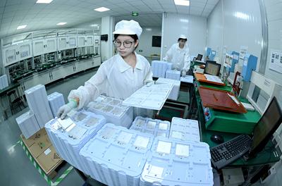 Lithium Battery Manufacturing in Nantong-stock-foto