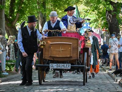 Merseburger Schlossfestspiele, Traditioneller Schlossfestumzug, Motto: 'Merseburg im Wandel der Zeit - Zwischen Aufstand, Herrschaft und Wissen',22.06.2025-stock-photo