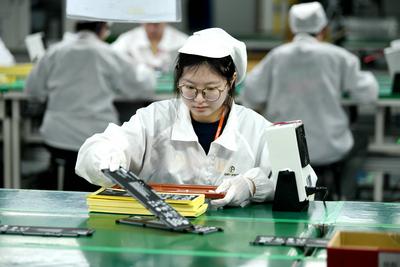 Lithium Battery Manufacturing in Nantong-stock-foto