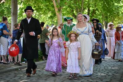 Merseburger Schlossfestspiele, Traditioneller Schlossfestumzug, Motto: 'Merseburg im Wandel der Zeit - Zwischen Aufstand, Herrschaft und Wissen',22.06.2025-stock-photo